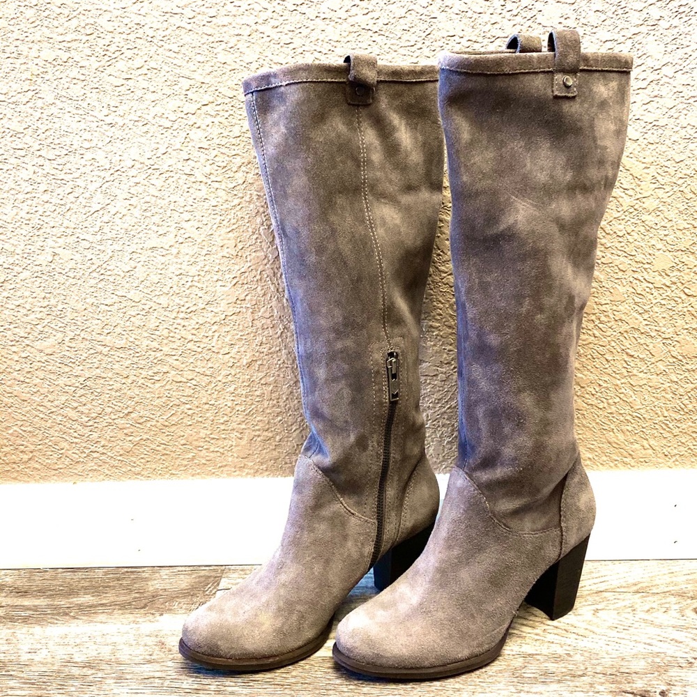 ‘Ava’ Tall Water Resistant Suede Boot